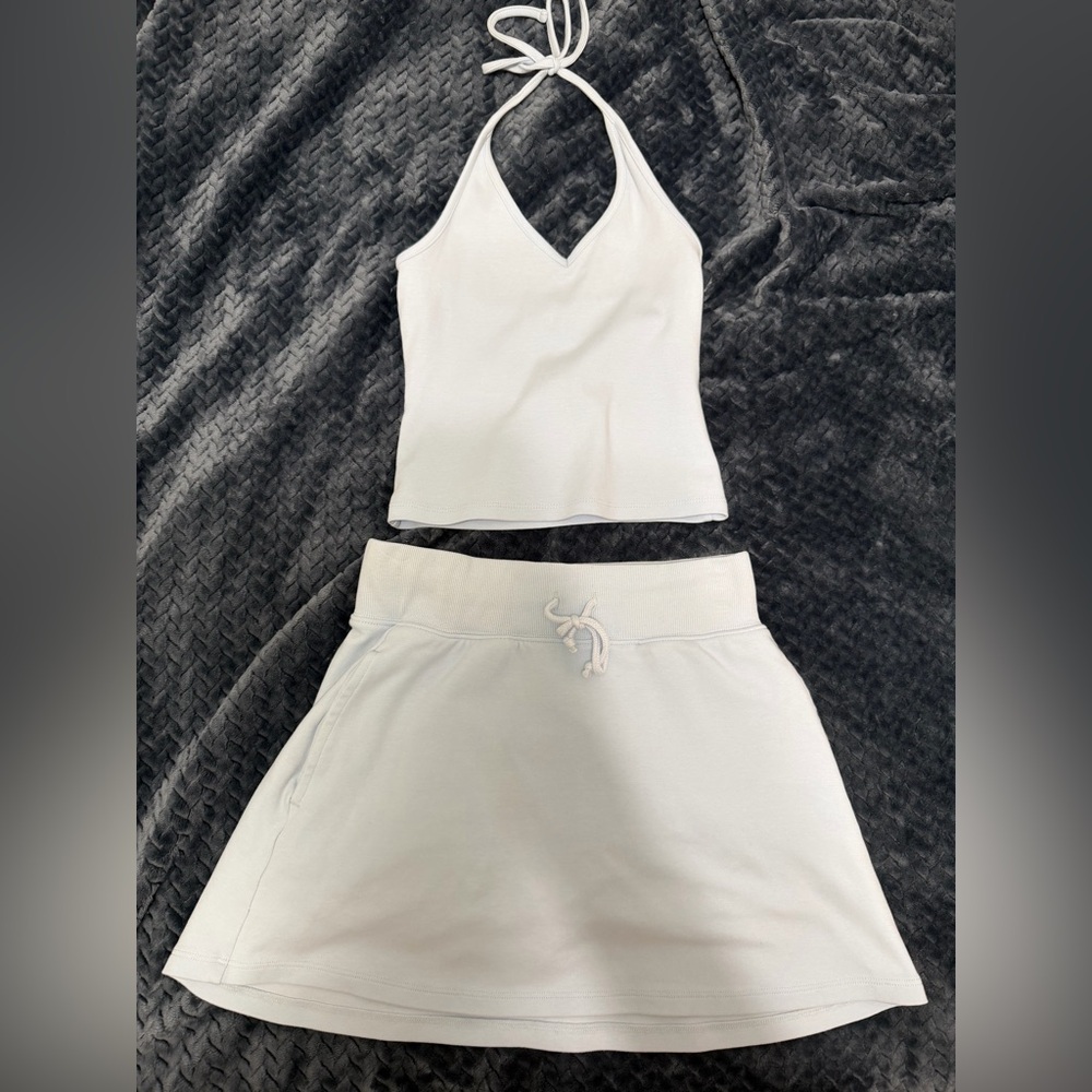 Halter top & skirt set